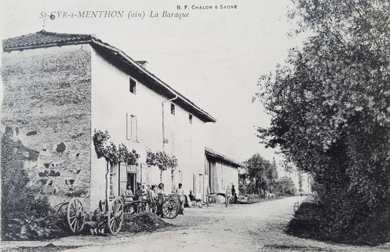 Carte postale ancienne Baraque St Cyr Menthon à Saint-Cyr-sur-Menthon