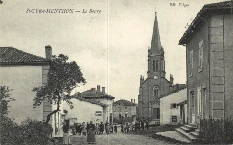 Carte postale ancienne Bourg St Cyr Menthon Carte postale 1 à Saint-Cyr-sur-Menthon