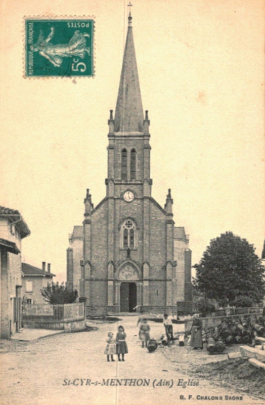 Carte postale ancienne Eglise St Cyr Menthon Carte postale 1 à Saint-Cyr-sur-Menthon