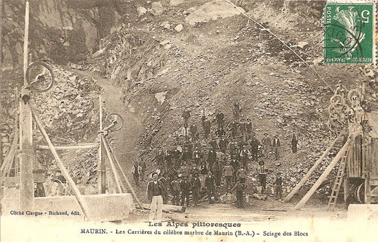 Carte postale ancienne 56123817maurin-les-carrieres-du-celebre-marbre-de-maurin-jpg