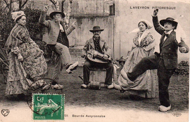 Carte postale ancienne Aveyron - La Bourée 4