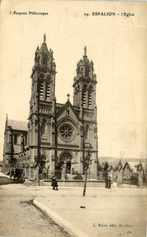 Carte postale ancienne Aveyron Pittoresque 29 - Espalion - Eglise