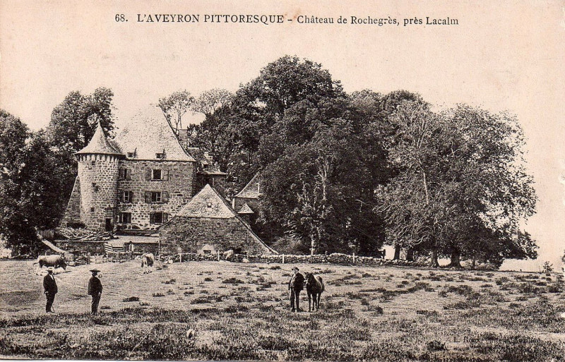 Carte postale ancienne Aveyron Pittoresque 68 - Château de Rochegrès