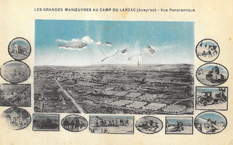 Carte postale ancienne Camp du Larzac 01