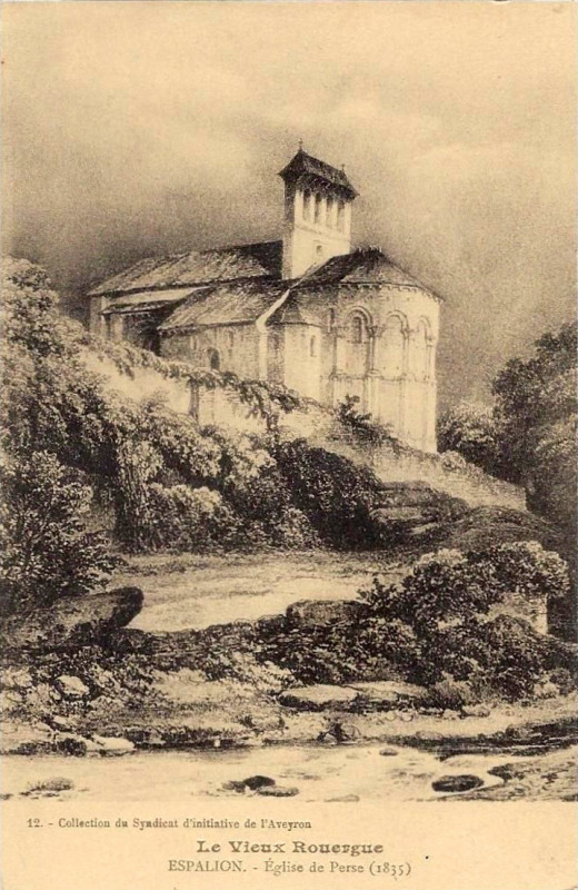 Carte postale ancienne Espalion - Egilse de Perse 9