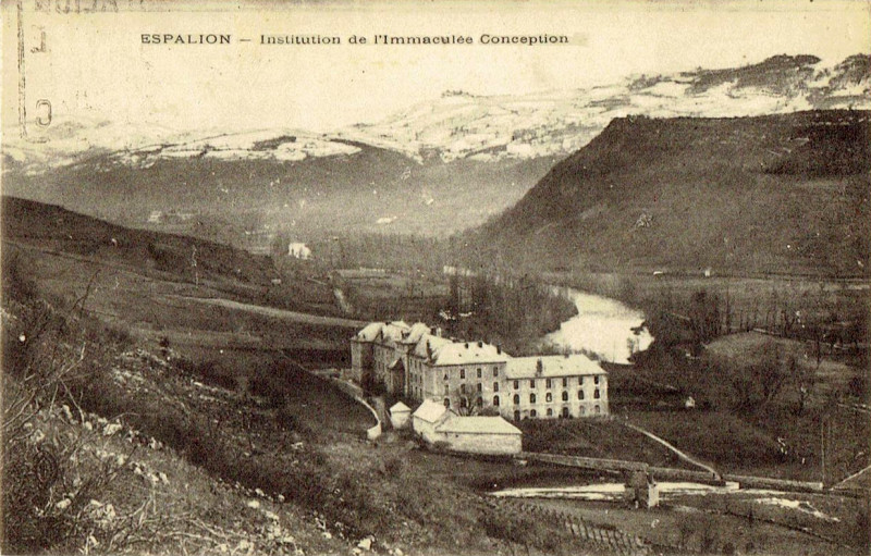 Carte postale ancienne Espalion - Institution de l'Immaculée Conception