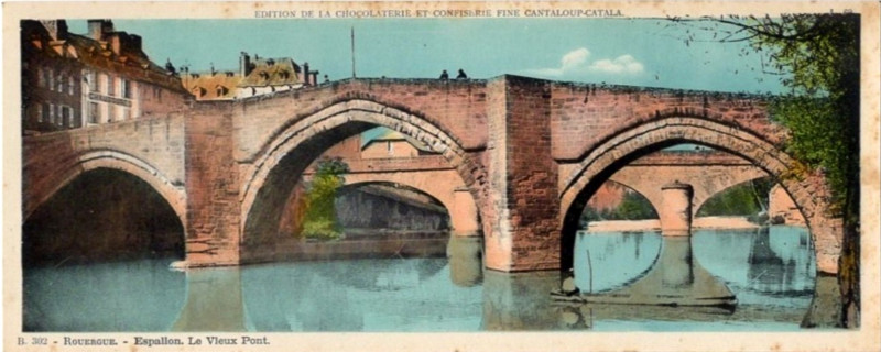 Carte postale ancienne Espalion - Pont Vieux 6