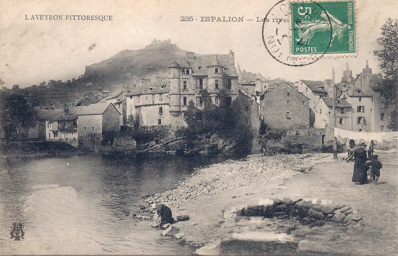 Carte postale ancienne Espalion - Rives du Lot 4