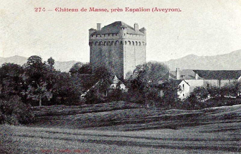 Carte postale ancienne Espalion - Tour Masse 4