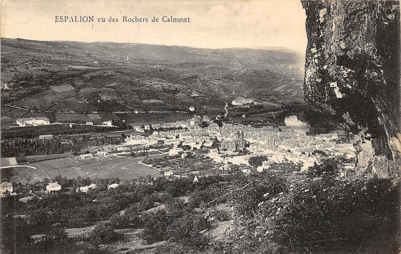 Carte postale ancienne Espalion - vue générale 4