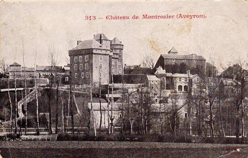Carte postale ancienne Montrozier - Château 3