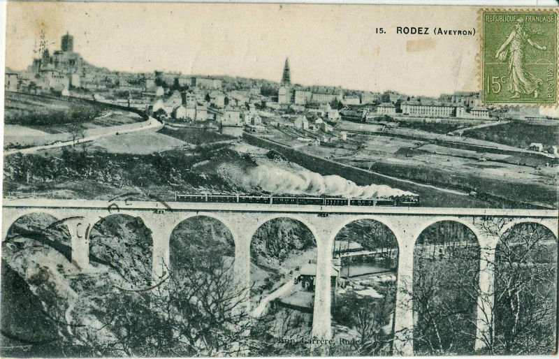 Carte postale ancienne Garrère 15 - Rodez