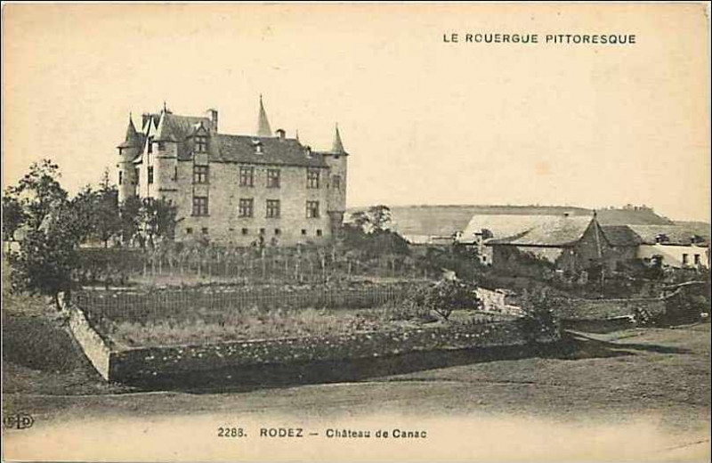 Carte postale ancienne Rodez - château de Canac