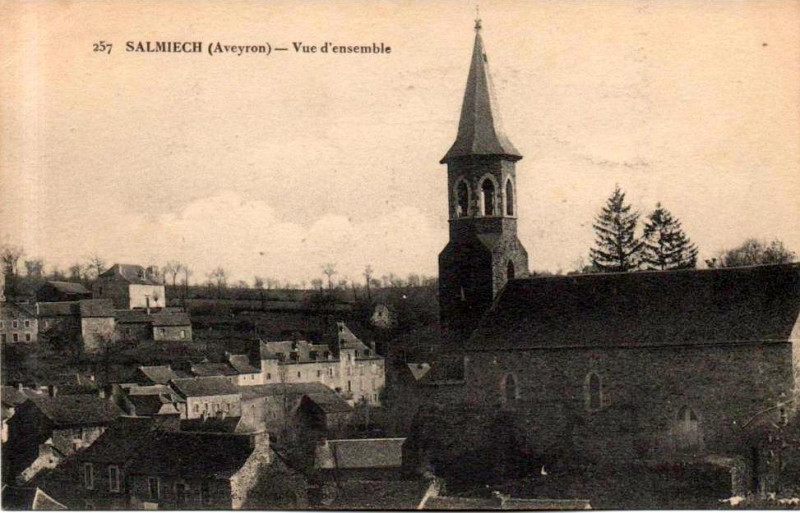Carte postale ancienne Salmiech - Vue générale 4