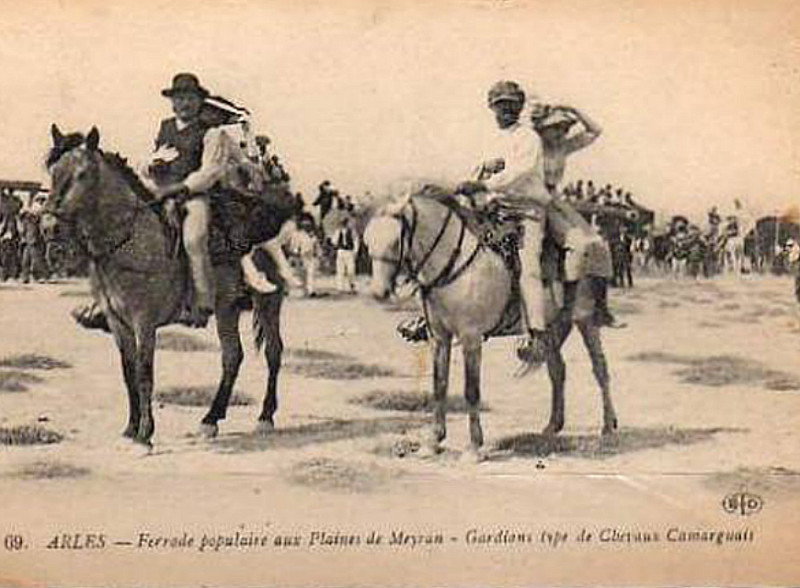 Carte postale ancienne Ferrade aux plaines de Meyran