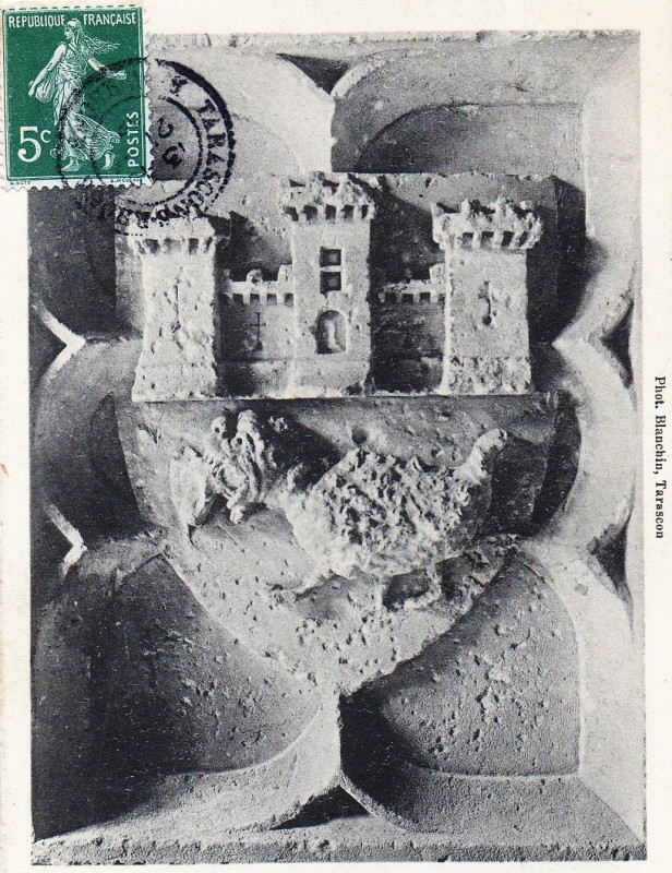 Carte postale ancienne Armoiries Tarascon XV° siècle