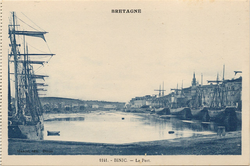 Carte postale ancienne Binic-Fr-22-vers 1930-le port