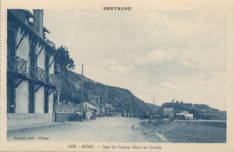 Carte postale ancienne Binic-Fr-22-vers 1930-quai de Courcy