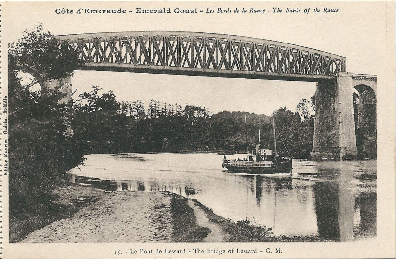 Carte postale ancienne Cote d'Emeraude-Fr-35-vers 1920-bords de la Rance-16