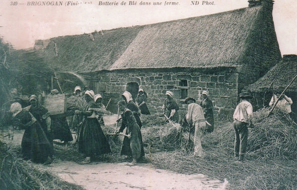 Carte postale ancienne Brignogan batterie 1 à Plounéour-Brignogan-plages
