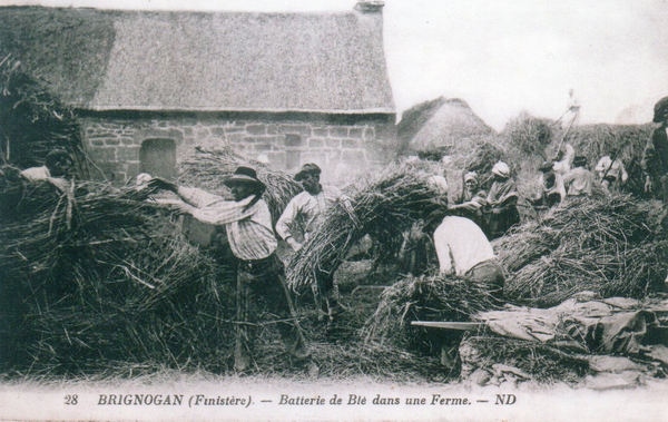 Carte postale ancienne Brignogan batterie 2 à Plounéour-Brignogan-plages