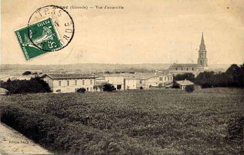 Carte postale ancienne Abzac - vue générale