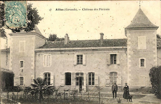 Carte postale ancienne Aillas - Château des Pericots 3