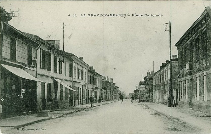 Carte postale ancienne Ambares bourg 2