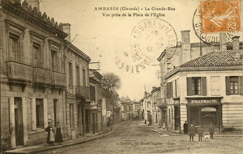 Carte postale ancienne Ambares bourg 3