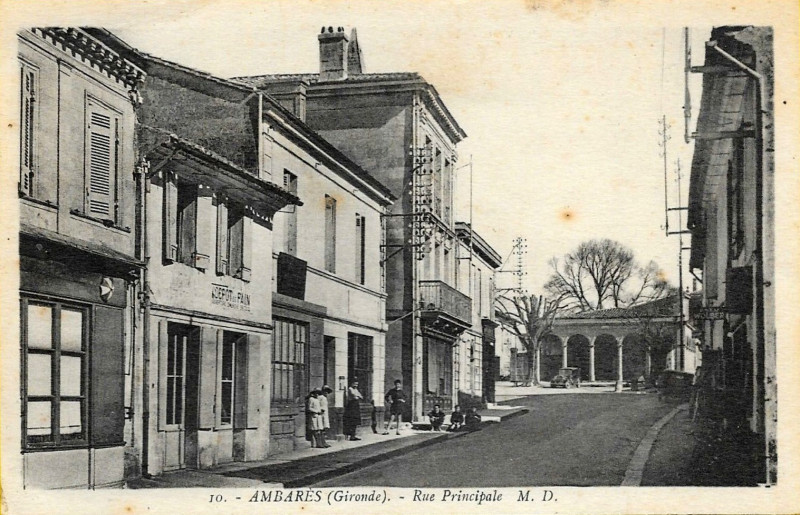 Carte postale ancienne Ambares bourg 5