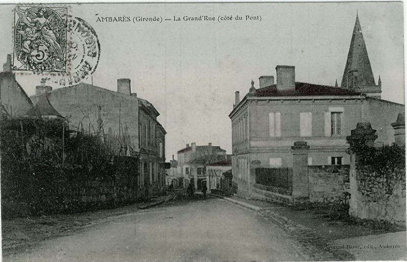 Carte postale ancienne Ambares bourg 6