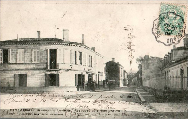 Carte postale ancienne Ambares bourg 7