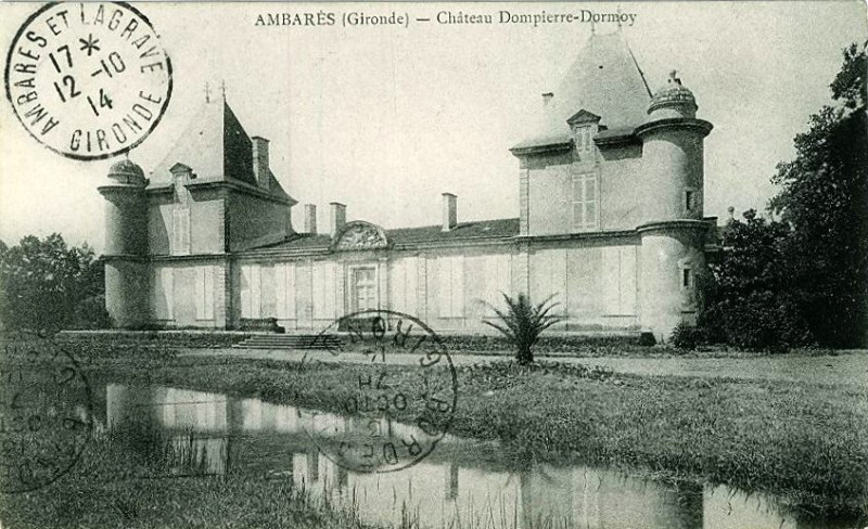 Carte postale ancienne Ambares château Dompierre-Dormoy