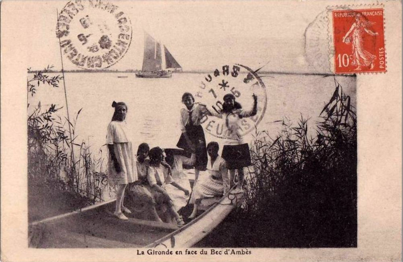 Carte postale ancienne Ambès - la Gironde