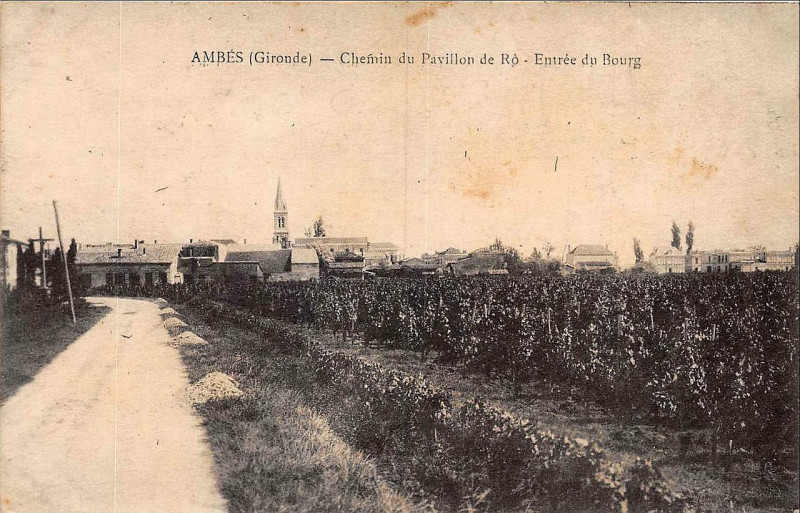 Carte postale ancienne Ambès- bourg 10
