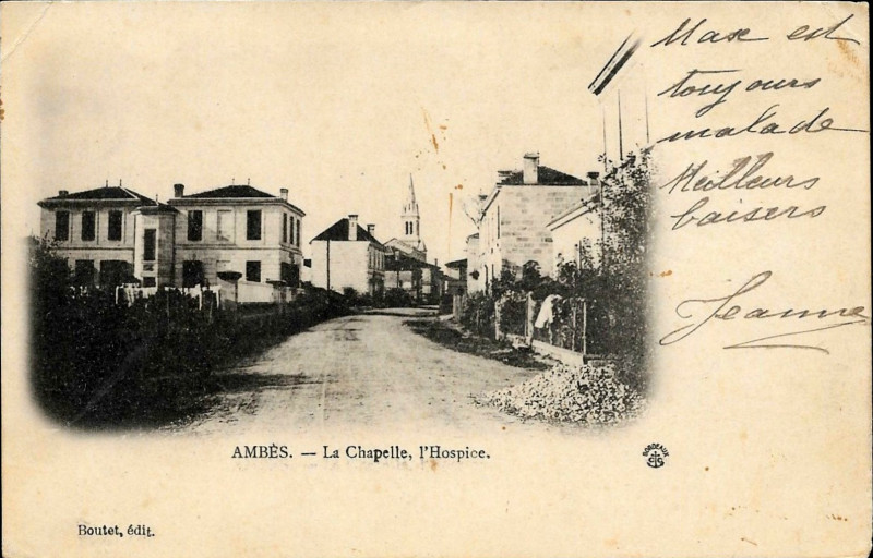 Carte postale ancienne Ambès- bourg 5