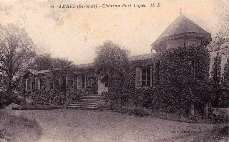 Carte postale ancienne Ambès- château Lopès 2