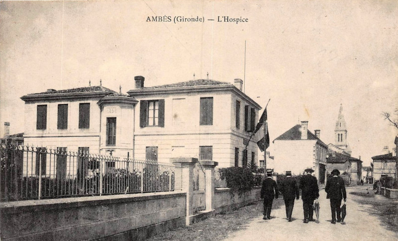 Carte postale ancienne Ambès- L'Hospice