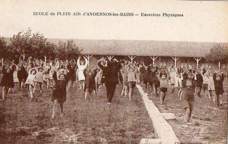 Carte postale ancienne Andernos-les-Bains - Ecole de Plein Air 10