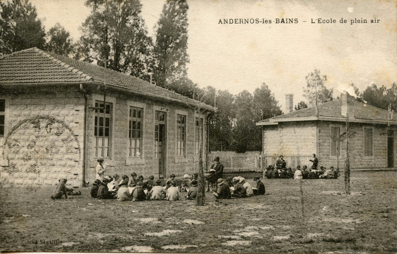 Carte postale ancienne Andernos-les-Bains - Ecole de Plein Air 2