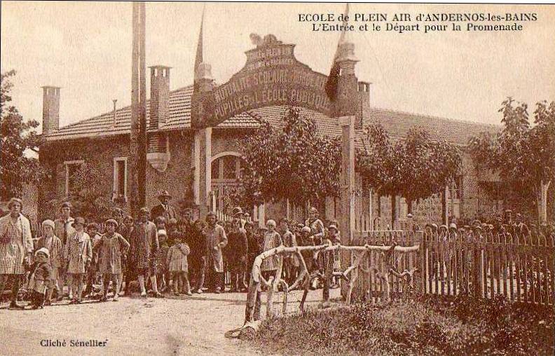 Carte postale ancienne Andernos-les-Bains - Ecole de Plein Air 4