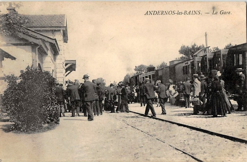Carte postale ancienne Andernos-les-Bains - Gare 3