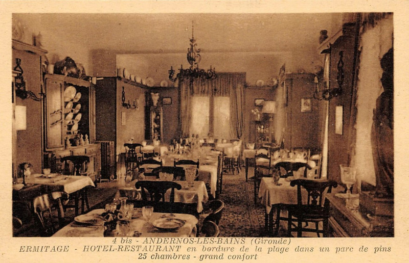 Carte postale ancienne Andernos-les-Bains - Hôtel Ermitage