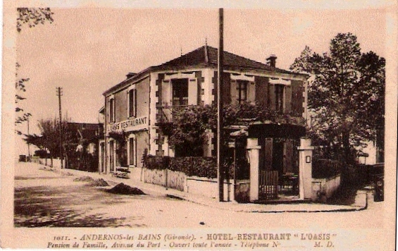 Carte postale ancienne Andernos-les-Bains - Hôtel L'Oasis