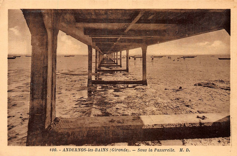 Carte postale ancienne Andernos-les-Bains - la Jetée-Promenade 10