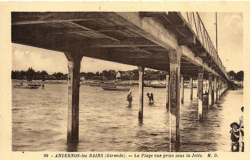 Carte postale ancienne Andernos-les-Bains - la Jetée-Promenade 11