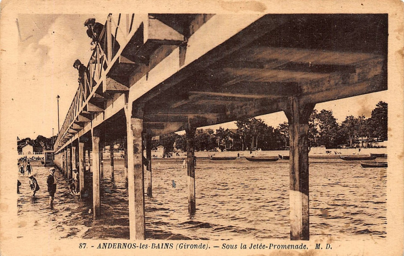 Carte postale ancienne Andernos-les-Bains - la Jetée-Promenade 12