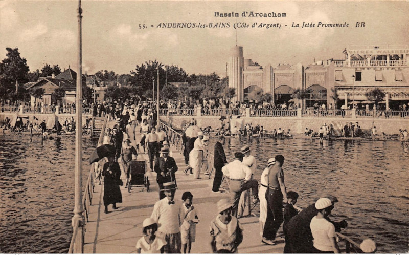 Carte postale ancienne Andernos-les-Bains - la Jetée-Promenade 3