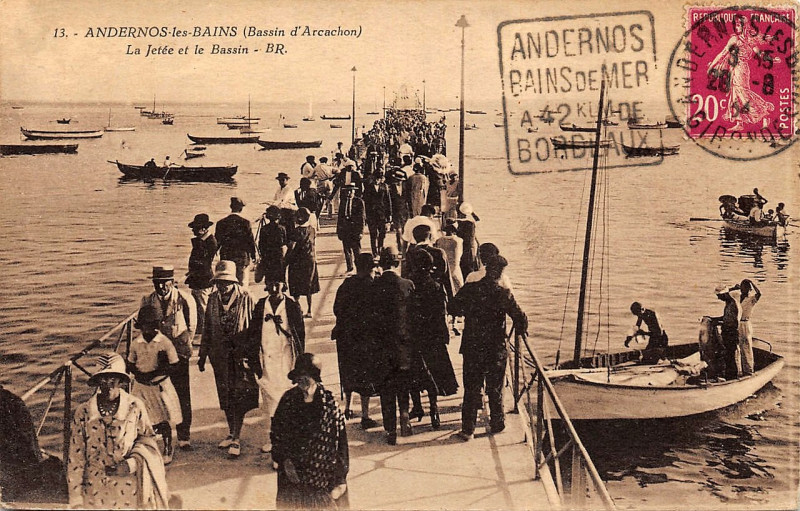Carte postale ancienne Andernos-les-Bains - la Jetée-Promenade 8
