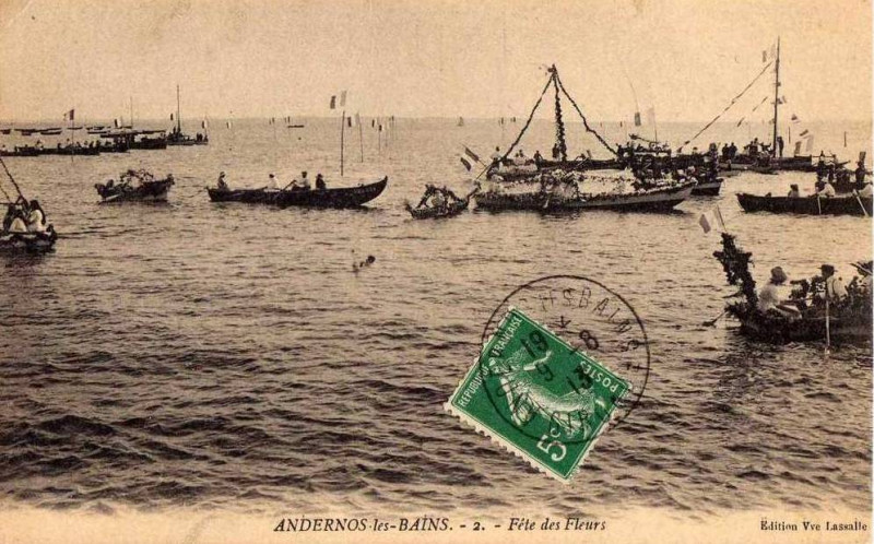 Carte postale ancienne Andernos-les-Bains - Les bords du Bassin 4